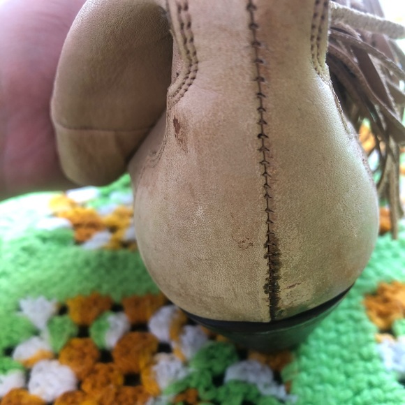 SOLD Vintage 70s Fringe Western Cowboy Boots - Picture 3 of 4